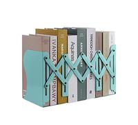 MSDADA Fermalibri Regolabile in Espandibile, Fermalibri in Metallo, Antiscivolo,Retrattile, per Libri, Scrivania,Scuola, Riviste, per Ufficio, Scuola, Biblioteca(Verde Chiaro)