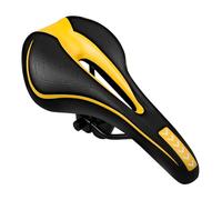 MSDADA Nuovo Sella Bici Comoda, Sedili per Bicicletta in Memory Foam, Sella Morbida Impermeabile, Biciclette per MTB, City Bike, Spin Bike, Sella Bici da Corsa(giallo)