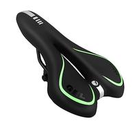 MSDADA Sella Bici Comoda, Sedili per Bicicletta in Memory Foam, Sella Morbida Impermeabile, Biciclette per MTB, City Bike, Spin Bike, Sella Bici da Corsa(Verde)