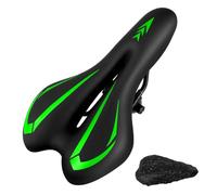 MSDADA - Sellino per bici da uomo e donna, impermeabile, comodo e morbido cuscino per bicicletta, colore: verde