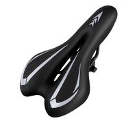 MSDADA - Sellino per bicicletta in gel, per uomo e donna, impermeabile, comodo e morbido, per bici da strada, cruiser, mountain bike, cyclette, bici da città (grigio)