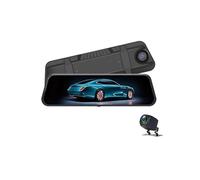 MSDDWL Dash Cam Auto 2K Car DVR 10 Pollici Touch Screen Videoregistratore Specchietto Retrovisore Dash Cam Telecamera Anteriore E Posteriore Specchio DVR Dashcam(64G)