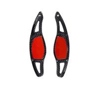 MSDDWL Paletta Cambio Volante per Audi per R8 per RS3 RS4 RS5 per TT per RS per RS per Q3 RS per Q8 1 Paio Estensioni Cambio al Volante Dell'auto Palette per Volante(Carbon Fiber Black)