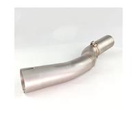 msdono Moto di Scarico metà Tubo di Collegamento Tubo Slip On Sezione Silenziatore per Kawasaki KLR650 KLR 650 2008 2009 2010 2011 2012 2013 2014 2015