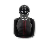 msdono Ricambi Auto per VW per Polo 6R 6C 2009 2010 2011 2012 2013 2014 2015 2016 2017 2018 5/6 Speed Gear Stick Pomello del Cambio in Pelle Boot Ricambi Auto (Colore : 5 Speed 2)