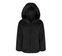 MSemis Cappotto con Cappuccio Bambina Faux Pelliccia Capispalla con Cerniera Jacket Giacca Calda Hoodie Manica Lunga Coprispalle Snowsuit Mantello del Cappotto Inverno Nero 11-12 anni