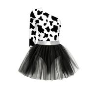 MSemis Donna Vestito Giungla Dell'Età Della Pietra Costume Indiano Caverna | Costume Spettacolo Danza,Stampa Animali Selvatici,Unitard Ballo Teatrale,Festa A Tema Aborigeno,Travestimento,Carnevale