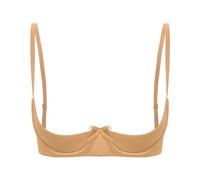 MSemis Reggiseno Donna Aperto Davanti Hot Reggiseno Balconcino Bra Bralette Push Up Reggiseno in Raso Babydoll Lingerie Erotico Biancheria Intima Bra Lingerie Sleepwear Champagne M