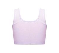 MSemis Reggiseno Sportivo Bambina Cotone Canotta Canottiera Intimo Traspirante Bimba Bralette Brassiere Bambina Sport per Corsa Yoga Pubertà Ragazze in Crescita 7-12 Anni Viola 9-10 Anni