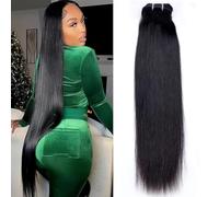 MSGEM 15A fasci di capelli umani lisci fasci di tessuto brasiliano 100% capelli vergini non trattati 28 pollici 1 PC Raw Remy offerte di capelli umani neri naturali