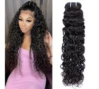 MSGEM 15A fasci di capelli umani ondulati brasiliani bagnati e ondulati umani ricci 1 fascio di capelli umani vergini 100% non trattati per donne nere colore naturale