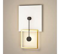 MSGIRVLZL Applique De Chevet Géométrique Applique Murale Moderne 9W Luminaire À Led, Corps De Lampe En Fer Forgé Peint Applique Murale Simple Couloir Couloir Décoration De Salon/Tri-Color Light
