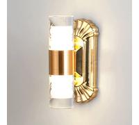 MSGIRVLZL Applique Murale Abat-Jour Acrylique Pour Chambre À Coucher, Luminaires Muraux De Conception Cylindrique, Luminaires À Led Tricolores, Éclairage Décoratif Mural Pour Fond De Salon