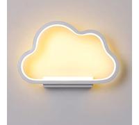 MSGIRVLZL Applique Murale De Chambre D'Enfants De Dessin Animé, Lampe De Chevet En Forme De Nuage En Métal, Luminaires Muraux À Led 20W, Appliques Murales Créatives Simples Pour Chambre À Coucher, Cou