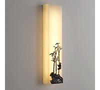 MSGIRVLZL Applique Murale De Chevet Allumant Des Lumières Murales De Conception Carrée De Marbre Avec La Décoration D'Alliage De Zinc, Appareil D'Éclairage Chaud De Lumière De Led Pour La Villa De Res