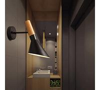 MSGIRVLZL Applique Murale De Chevet De Chambre À Coucher E27 Luminaires Finition Noire/Blanche Éclairage Décoratif Appliques Murales, Appliques Murales Minimalistes Modernes Pour Restaurants, Cuisines