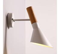 MSGIRVLZL Applique Murale De Chevet De Chambre À Coucher E27 Luminaires Finition Noire/Blanche Éclairage Décoratif Appliques Murales, Appliques Murales Minimalistes Modernes Pour Restaurants, Cuisines