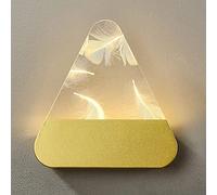 MSGIRVLZL Applique Murale De Chevet Nordique Creative Triangle Acrylique Motif Plume Applique Murale, Matériel Lampe Corps Design Wall Wash Lights Luminaires Led Pour Allée Restaurant Escalier Balcon/