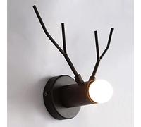 MSGIRVLZL Applique Murale De Modélisation D'Angle Animal, Corps De Lampe En Fer Noir, Luminaire E27, Décoration Minimaliste Moderne Appliques De Chambre D'Enfant Pour Tête De Lit De Chambre, Couloir