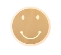 MSGIRVLZL Applique Murale Design Postmoderne Creative round Smiley Golden Art Applique Murale H65 Cuivre 6W Led Patch Appliques Murales Pour Chevet Chambre Salon Restaurant Café