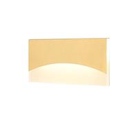 MSGIRVLZL Applique Murale Led Moderne Carré Design Appliques Murales 7W or Mat Applique Murale Pour Chambre Couloir Salon Restaurant Voie Cour, Appliques Murales Blanc Chaud - 3000K