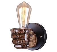 MSGIRVLZL Applique Murale Vintage Fist 1 Lumière Applique Murale Avec Prise E27, Appliques Murales À Côté De La Lampe Applique Luminaire Pour Chambre Salon Couloir/Left Hand