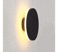 MSGIRVLZL Appliques Murales De Façade En Aluminium Noir Mat, Applique Murale D'Éclairage Led Moderne 10 W, Étanche À L'Eau Étanche À La Poussière Ip55, Lumière Créative Extérieure Pour Cour, Garage