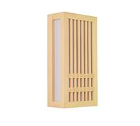 MSGIRVLZL Appliques Murales De Style Japonais, Applique Murale Led En Bois Simple Et Moderne, Créatif Pinus Sylvestris + Abat-Jour Acrylique Appliques Murales Pour Couloir Balcon Allée Chambre Chevet/