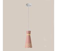 MSGIRVLZL Creative Dresses Suspension, Lampe De Chevet À Une Tête, Prise E14, Lampes Suspendues Minimalistes Modernes Pour Bar, Îlot De Cuisine, Lampes De Décoration De Magasin De Vêtements/Pink