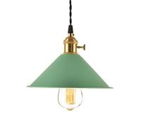 MSGIRVLZL Industriel Moderne Classique Pendentif Lumière Abat-Jour Vintage Plafonnier Pour Loft Café Bar Restaurant Salon Cuisine Décoratif Suspendu Éclairage E27 Base/Green