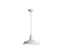 MSGIRVLZL Lampada Soffitto in Ferro Battuto, Stile Retrò Industriale,Per Caffè, Ristorante, Bar,Da da Soffitto Regolabile a Testa Singola (Bianco), Apparecchio da Incasso