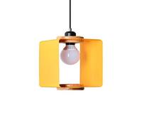 MSGIRVLZL Lampaper Interni, Plafoniere, Stile Retrò Country, Quadrato, in Ferro, in Metallo, con Attacco E27,Da a Sospensimoderna Industriale con 5 Colori per Cottage, Salotto, Camera da Letto./Gi