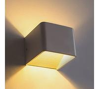 MSGIRVLZL Lampe De Chevet Carrée Créative, Applique Murale En Métal En Aluminium, Applique Murale D'Éclairage Haut Et Bas, Appliques Led Modernes 5W, Luminaires Décoratifs Simples Pour Chambre, Couloi