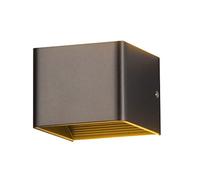 MSGIRVLZL Lampe De Chevet Carrée Créative, Applique Murale En Métal En Aluminium, Applique Murale D'Éclairage Haut Et Bas, Appliques Led Modernes 5W, Luminaires Décoratifs Simples Pour Chambre, Couloi