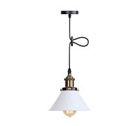 MSGIRVLZL Lampes Suspendues De Grange, Suspension À 1 Lumière Pour Table À Manger De Cuisine - Luminaire Suspendu Au Plafond Design De Style Industriel Rétro Base E27 - Abat-Jour Conique De 7,08 Pouce