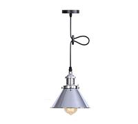 MSGIRVLZL Lampes Suspendues De Grange, Suspension À 1 Lumière Pour Table À Manger De Cuisine - Luminaire Suspendu Au Plafond Design De Style Industriel Rétro Base E27 - Abat-Jour Conique De 7,08 Pouce