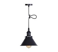 MSGIRVLZL Lampes Suspendues De Grange, Suspension À 1 Lumière Pour Table À Manger De Cuisine - Luminaire Suspendu Au Plafond Design De Style Industriel Rétro Base E27 - Abat-Jour Conique De 7,08 Pouce