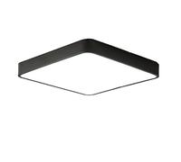 MSGIRVLZL Plafonniers Led 24W Range Sensor Control Black Square | Plafonniers Modernes À Montage Encastré 6000K | Plafonnier Pour Bureau Cuisine Chambre Salon Couloir Balcon/Noir