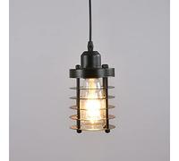 MSGIRVLZL Suspension Industrielle Rétro Avec Finition Noire, Lampes Suspendues À Cage En Fil De Fer, Lampes Vintage Edison E27, Lustres De Décoration De Bar Pour Salle À Manger, Îlot De Cuisine, Ferme