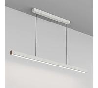 MSGIRVLZL Suspension Linéaire Led De Salon, Éclairage Suspendu En Bande D'Aluminium Avec Lampe À Suspension À Abat-Jour En Acrylique, Longs Lustres Modernes Et Simples Pour Îlot De Cuisine, Au-Dessus