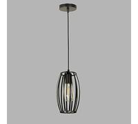 MSGIRVLZL Suspension Vintage En Cage De Fil, Lustre En Fer Forgé Noir Avec Douille E27, Éclairage Décoratif De Ferme Suspendu, Lampes À Suspension Industrielles Vintage Pour Salle À Manger