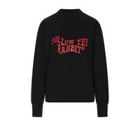 MSGM - Felpa nera con stampa 'Follow the Rabbit' - -Sweatshirts & Hoodies -Donna -Nero -M