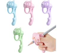 Mshan 4 Pezzi di Aiuto per la Scrittura per Bambini, Trainer per la Presa della Penna per un'Aiuto Ergonomico per la Posizione delle Dita e un Correttore di Postura per Bambini che Imparano a Scrivere