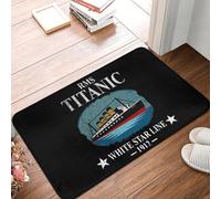 MSHEEFG For Boys Who Just Love The RMS, zerbino Titanic, resistente all'acqua e all'olio, tappeto per cucina, ingresso, casa, 40 x 60 cm