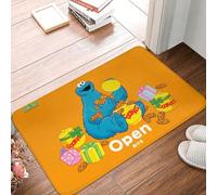 MSHEEFG Sesame Street Tappeto Antiscivolo Cucina Aperto Biscotti Camera da Letto Zerbino Benvenuto Lavabile 40×60 CM