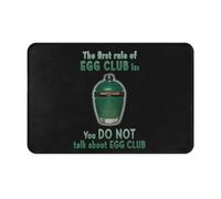 MSHEEFG The First Rule Of Egg Club, Zerbino antiscivolo, antipolvere, per cucina, ingresso, casa, bagno, 40 x 60 cm (40 x 60 cm, 1)