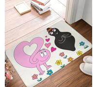 MSHEEFG Zerbino antiscivolo Les Barbapapa Family Anime Normal Love, zerbino per soggiorno, cucina, ingresso, casa, ingresso, pavimento anteriore, grasso, 40 x 60 cm