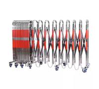 MSHGSKU Barriera Mobile espandibile e Durevole, Recinzione di Controllo della Folla in Acciaio Inossidabile con Ruote, Soluzione Flessibile per la Gestione del Traffico per Eventi, barrica