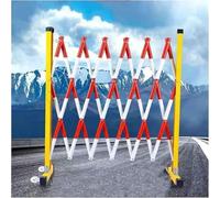 MSHGSKU Barriera Pieghevole Retrattile - Barriera di Sicurezza Portatile per Il Controllo dei pedoni, corrimano in Metallo espandibile, 1,2 m x 2 m, Soluzione per la Gestione del Traffico