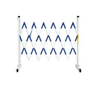 MSHGSKU Barriera Stradale Retrattile Portatile, cancello di Sicurezza Pieghevole da 13,1 Piedi con Ruote, Ideale per la Sicurezza nei Cantieri edili e Il Controllo del Traffico nelle Aree